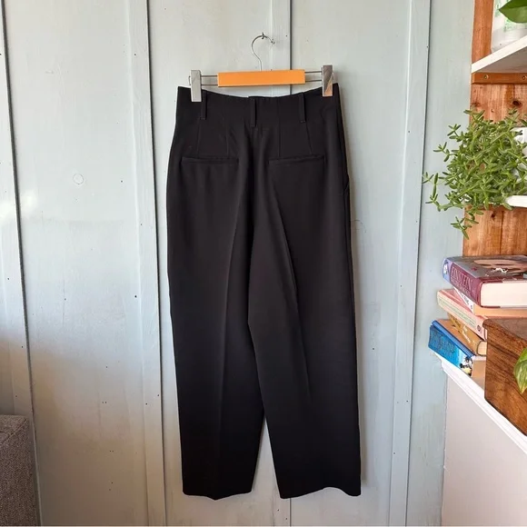 Alice + Olivia Women's Black Pleated Pants - Picture 3 of 8